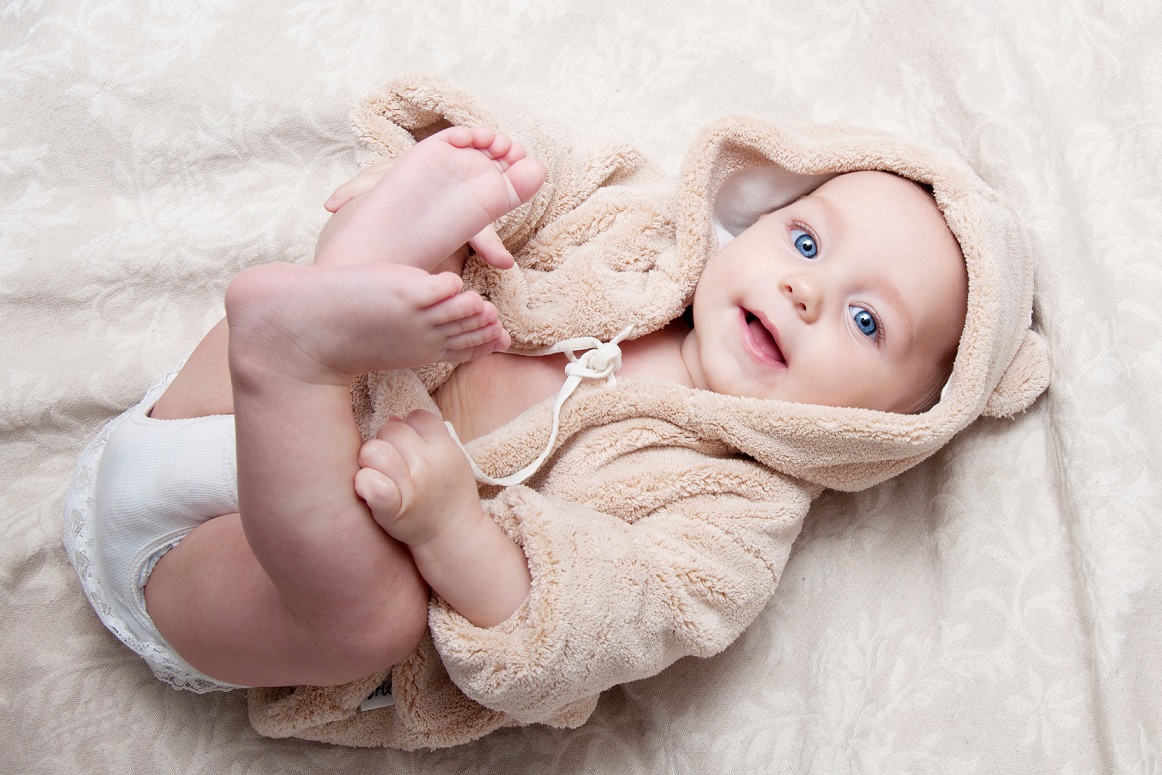 Portrait of a beautiful baby girl