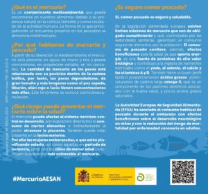 Mercurio y pescado recomendaciones