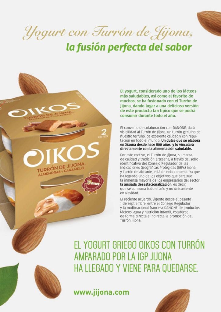 Yogurt con Turrón de Jijona, la fusión perfecta del sabor mas que salud (1)